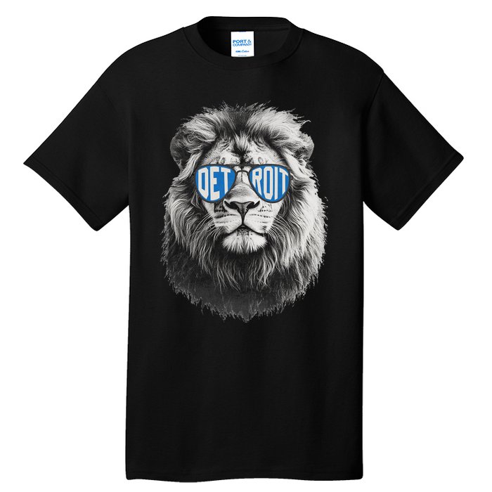 Vintage Lion Lover Apparel With Sunglasses Tall T-Shirt