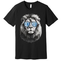 Vintage Lion Lover Apparel With Sunglasses Premium T-Shirt