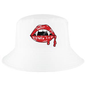 Vampire Lips Lazy Halloween Costume Blood Fangs Cool Comfort Performance Bucket Hat