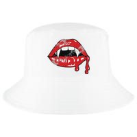 Vampire Lips Lazy Halloween Costume Blood Fangs Cool Comfort Performance Bucket Hat