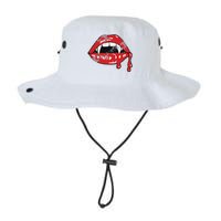 Vampire Lips Lazy Halloween Costume Blood Fangs Legacy Cool Fit Booney Bucket Hat