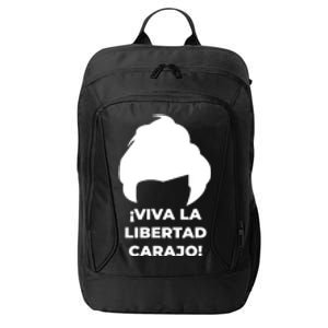 Viva La Libertad Carajo! Javier Milei Peluca Milei City Backpack