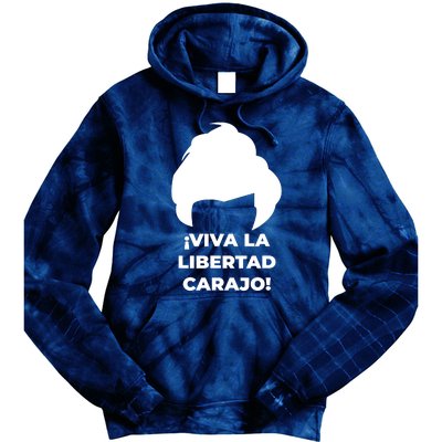 Viva La Libertad Carajo! Javier Milei Peluca Milei Tie Dye Hoodie