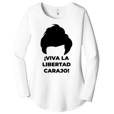 Viva La Libertad Carajo! Javier Milei Peluca Milei Women's Perfect Tri Tunic Long Sleeve Shirt