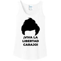 Viva La Libertad Carajo! Javier Milei Peluca Milei Ladies Essential Tank