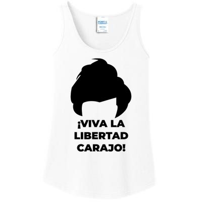 Viva La Libertad Carajo! Javier Milei Peluca Milei Ladies Essential Tank