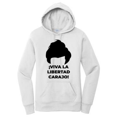 Viva La Libertad Carajo! Javier Milei Peluca Milei Women's Pullover Hoodie