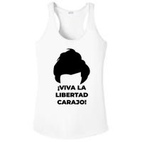 Viva La Libertad Carajo! Javier Milei Peluca Milei Ladies PosiCharge Competitor Racerback Tank