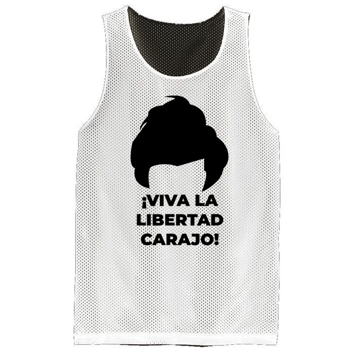 Viva La Libertad Carajo! Javier Milei Peluca Milei Mesh Reversible Basketball Jersey Tank