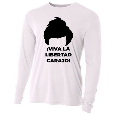 Viva La Libertad Carajo! Javier Milei Peluca Milei Cooling Performance Long Sleeve Crew