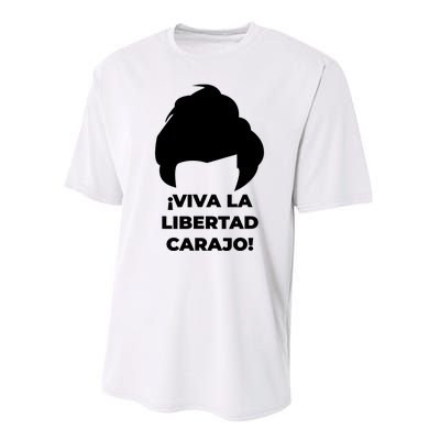 Viva La Libertad Carajo! Javier Milei Peluca Milei Performance Sprint T-Shirt