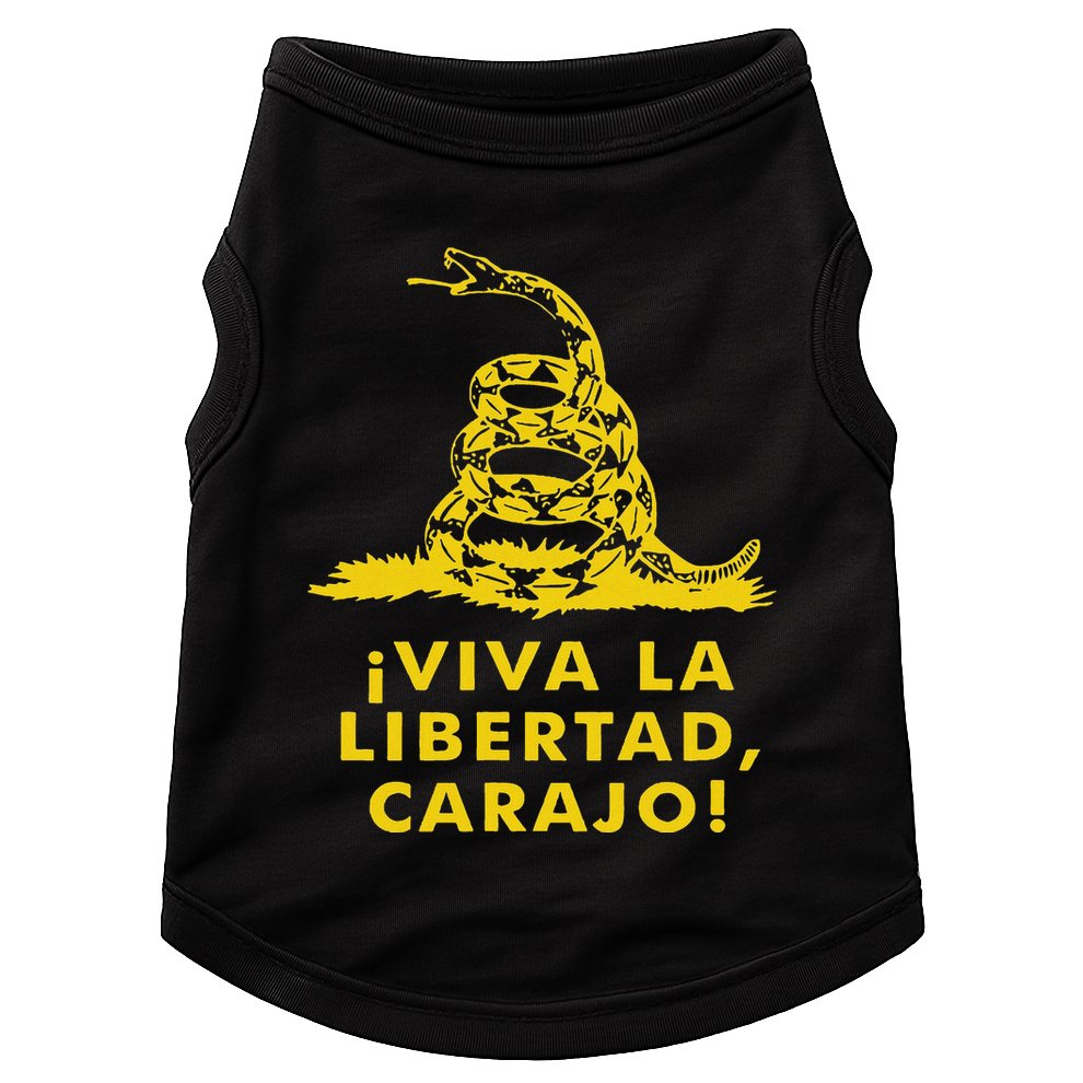 Viva La Libertad Carajo Milei Libertarian Ancap Liberty Doggie Tank