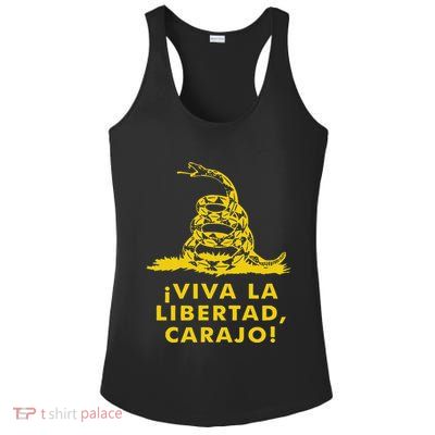 Viva La Libertad Carajo Milei Libertarian Ancap Liberty Ladies PosiCharge Competitor Racerback Tank