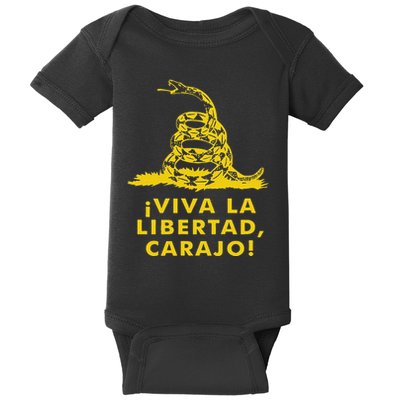 Viva La Libertad Carajo Milei Libertarian Ancap Liberty Baby Bodysuit