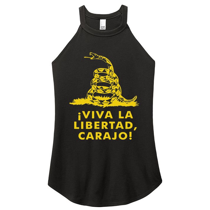 Viva La Libertad Carajo Milei Libertarian Ancap Liberty Women's Perfect Tri Rocker Tank