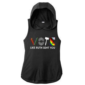 Vote Like Like Ruth Sent You Feminist Rbg Ruth Bader Ginsburg Ladies PosiCharge Tri-Blend Wicking Draft Hoodie Tank