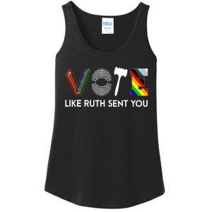 Vote Like Like Ruth Sent You Feminist Rbg Ruth Bader Ginsburg Ladies Essential Tank