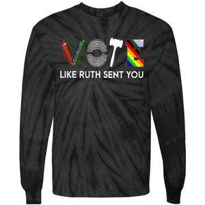 Vote Like Like Ruth Sent You Feminist Rbg Ruth Bader Ginsburg Tie-Dye Long Sleeve Shirt