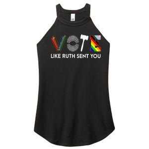 Vote Like Like Ruth Sent You Feminist Rbg Ruth Bader Ginsburg Women's Perfect Tri Rocker Tank