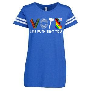 Vote Like Like Ruth Sent You Feminist Rbg Ruth Bader Ginsburg Enza Ladies Jersey Football T-Shirt