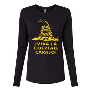 Viva La Libertad Carajo Milei Libertarian Ancap Liberty Womens Cotton Relaxed Long Sleeve T-Shirt