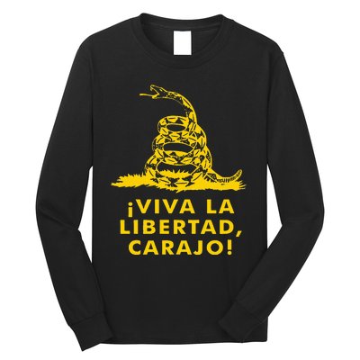 Viva La Libertad Carajo Milei Libertarian Ancap Liberty Long Sleeve Shirt