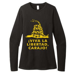 Viva La Libertad Carajo Milei Libertarian Ancap Liberty Womens CVC Long Sleeve Shirt