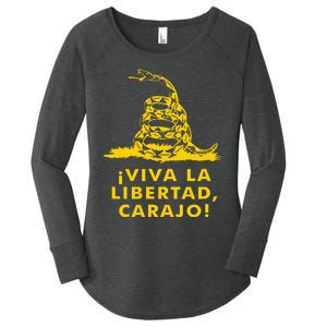 Viva La Libertad Carajo Milei Libertarian Ancap Liberty Women's Perfect Tri Tunic Long Sleeve Shirt