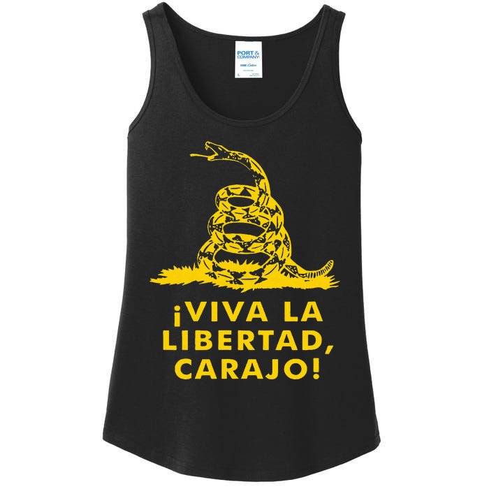 Viva La Libertad Carajo Milei Libertarian Ancap Liberty Ladies Essential Tank