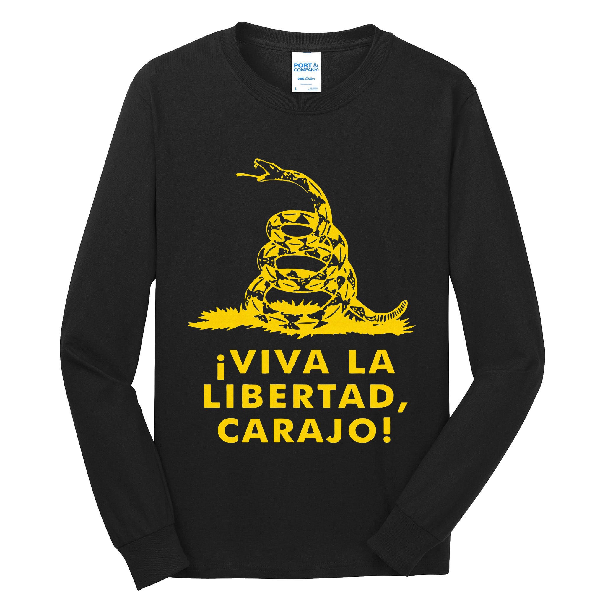 Viva La Libertad Carajo Milei Libertarian Ancap Liberty Tall Long Sleeve T-Shirt