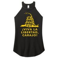 Viva La Libertad Carajo Milei Libertarian Ancap Liberty Women's Perfect Tri Rocker Tank