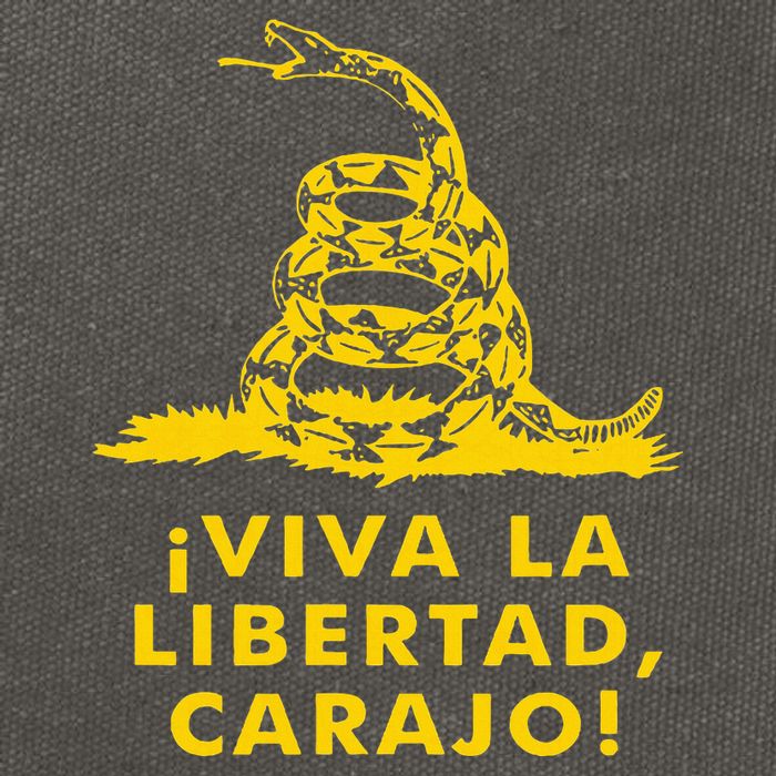 Viva La Libertad Carajo Milei Libertarian Ancap Liberty Cotton Canvas Backpack
