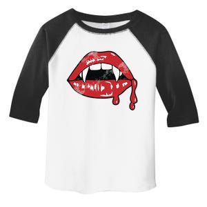 Vampire Lips Lazy Halloween Costume Blood Fangs Cool Gift Toddler Fine Jersey T-Shirt