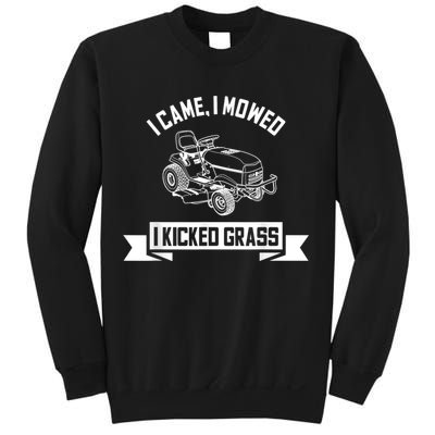 Vintage Lawn Mowing Funny Landscaping Mowologist Sweatshirt