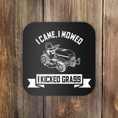 Vintage Lawn Mowing Funny Landscaping Mowologist Coaster