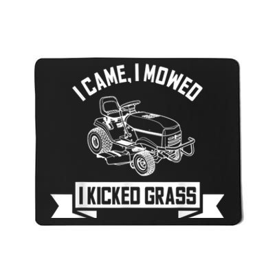 Vintage Lawn Mowing Funny Landscaping Mowologist Mousepad