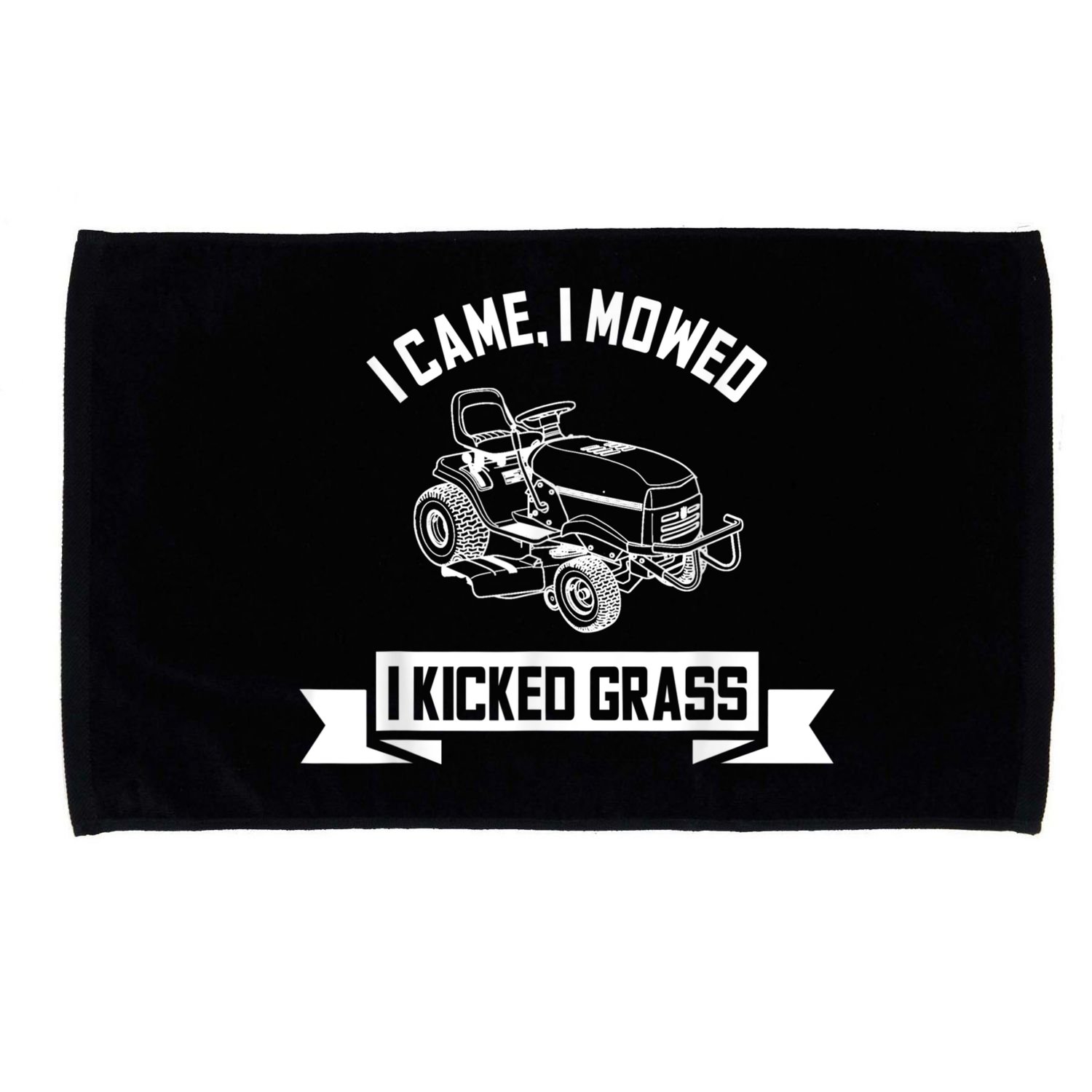 Vintage Lawn Mowing Funny Landscaping Mowologist Microfiber Hand Towel
