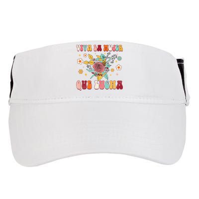 Viva La Mujer Que Lucha Latina Power Feminist Mexican Groovy Adult Drive Performance Visor