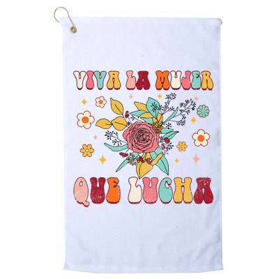 Viva La Mujer Que Lucha Latina Power Feminist Mexican Groovy Golf Towel