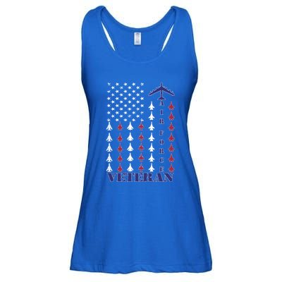 Veteran Lives Matter Air Force Veteran Proud Veteran Grandpa Gift Ladies Essential Flowy Tank