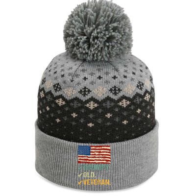 Veteran Lives Matter Grumpy Old Veteran Vietnam Veterans Day Gift The Baniff Cuffed Pom Beanie