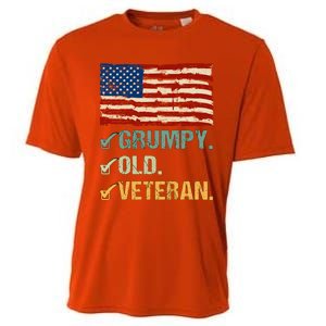 Veteran Lives Matter Grumpy Old Veteran Vietnam Veterans Day Gift Cooling Performance Crew T-Shirt