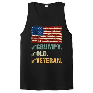 Veteran Lives Matter Grumpy Old Veteran Vietnam Veterans Day Gift PosiCharge Competitor Tank