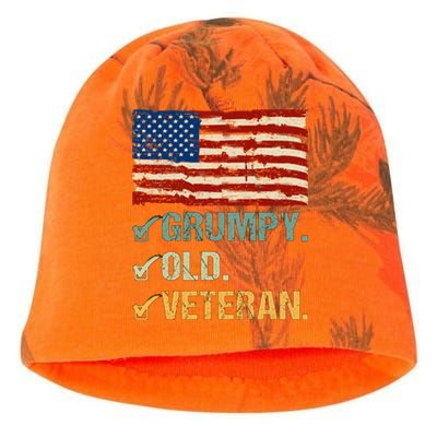 Veteran Lives Matter Grumpy Old Veteran Vietnam Veterans Day Gift Kati - Camo Knit Beanie