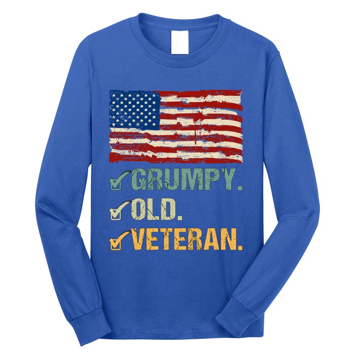 Veteran Lives Matter Grumpy Old Veteran Vietnam Veterans Day Gift Long Sleeve Shirt