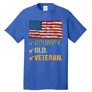 Veteran Lives Matter Grumpy Old Veteran Vietnam Veterans Day Gift Tall T-Shirt