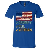 Veteran Lives Matter Grumpy Old Veteran Vietnam Veterans Day Gift V-Neck T-Shirt