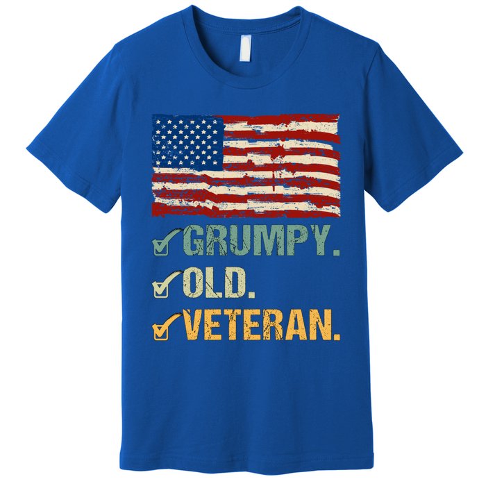 Veteran Lives Matter Grumpy Old Veteran Vietnam Veterans Day Gift Premium T-Shirt