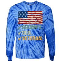 Veteran Lives Matter Grumpy Old Veteran Vietnam Veterans Day Gift Tie-Dye Long Sleeve Shirt