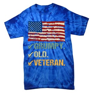 Veteran Lives Matter Grumpy Old Veteran Vietnam Veterans Day Gift Tie-Dye T-Shirt